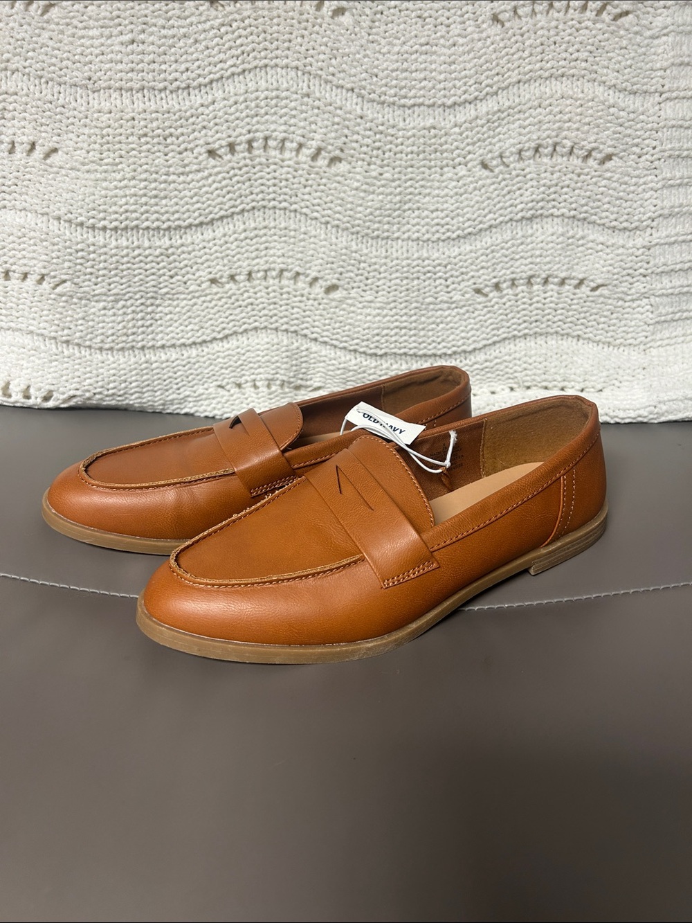 Women’s Tan Leather Penny Loafers
